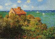 Claude Monet Fisherman's Cottage on the Cliffs oil painting on canvas